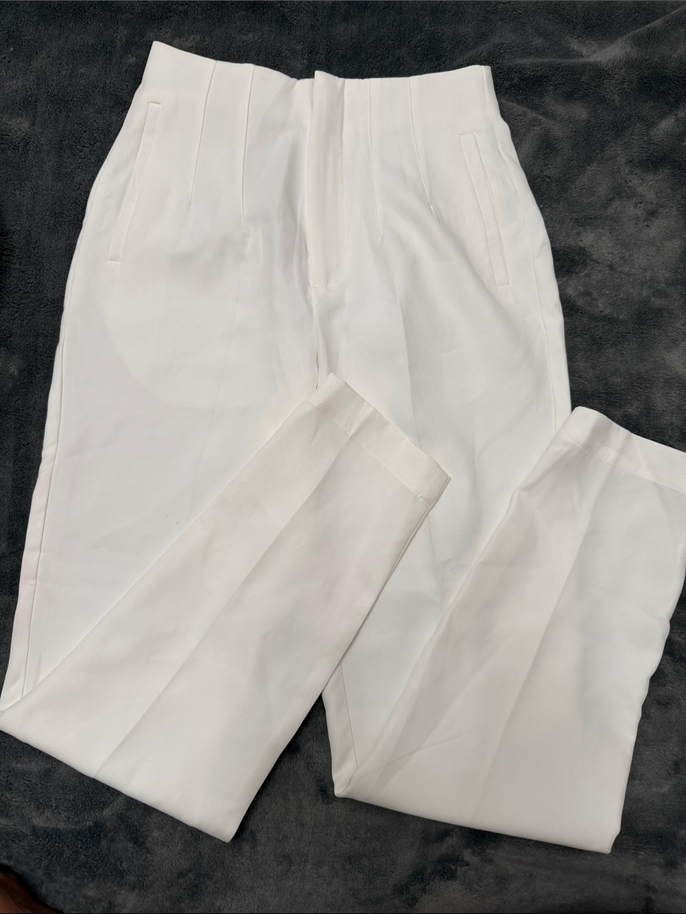 Streetwear Society Women's White Cropped Tapered Pants